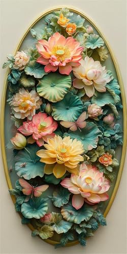 Blume Diamond Painting Kinder, Diamond Painting Erwachsene groß Anlage, Diamant Malerei Set, 5D Diamant Kunst Bilder Anfänger, DIY Mosaikherstellung Bastelset, Zuhause Wanddekoration 70x140cm H-731 Blume Diamond Painting Kinder, Diamond Painting Erwachsene groß Anlage, Diamant Malerei Set, 5D Diamant Kunst Bilder Anfänger, DIY Mosaikherstellung Bastelset, Zuhause Wanddekoration 70x140cm H-731 von FHFFTZSC