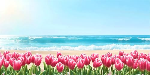 Meer Diamond Painting Kinder, Diamond Painting Erwachsene groß Tulpe, Diamant Malerei Set, 5D Diamant Kunst Bilder Anfänger, DIY Mosaikherstellung Bastelset, Wanddekoration für Zuhause 25x50cm H-3 Meer Diamond Painting Kinder, Diamond Painting Erwachsene groß Tulpe, Diamant Malerei Set, 5D Diamant Kunst Bilder Anfänger, DIY Mosaikherstellung Bastelset, Wanddekoration für Zuhause 25x50cm H-3 von FHFFTZSC