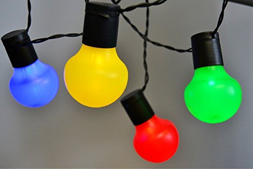 LED Party-Lichterkette 20er mit 20 Kugeln bunt für innen und außen von FHS