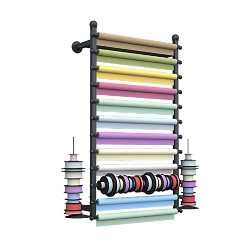 FHSLKXIM Wandmontiertes Aufbewahrungsregal Für Bänder/Schals/Geschenkpapier, Blumenladen/Studio/Home-Organizer-Halter, 120 cm Hoch, Schwarz, 70 X 20 X 120 cm FHSLKXIM Wandmontiertes Aufbewahrungsregal Für Bänder/Schals/Geschenkpapier, Blumenladen/Studio/Home-Organizer-Halter, 120 cm Hoch, Schwarz, 70 X 20 X 120 cm von FHSLKXIM