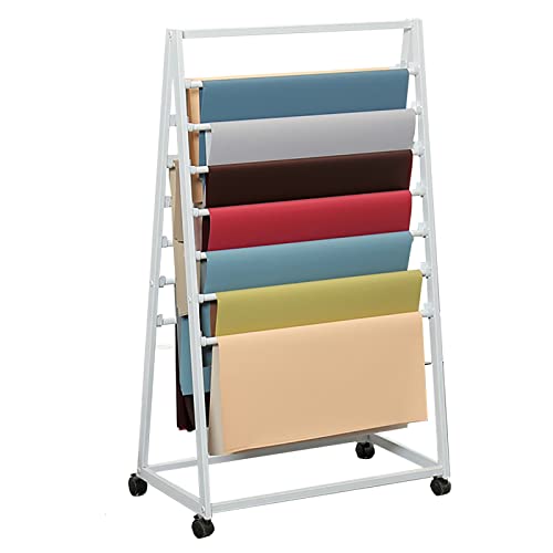 Modernes, Aufrecht Stehendes Mehrzweck-Präsentationsregal Für Schals/Handtücher/Geschenkpapier/Kopftücher, Beweglicher, Moderner Organizer Mit Großer Kapazität Und Rädern, Weiß, 70 X 40 X 165 Cm Modernes, Aufrecht Stehendes Mehrzweck-Präsentationsregal Für Schals/Handtücher/Geschenkpapier/Kopftücher, Beweglicher, Moderner Organizer Mit Großer Kapazität Und Rädern, Weiß, 70 X 40 X 165 Cm von FHSLKXIM