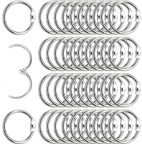 100 Stück Loseblatt-Binderringe, 20 mm/0,78 Zoll Buchbinderring, Kreisförmiger Bindering, Geeignet für Karteikarten, Notizbücher, Schlüsselanhänger, Büros, Zuhause – Silber 100 Stück Loseblatt-Binderringe, 20 mm/0,78 Zoll Buchbinderring, Kreisförmiger Bindering, Geeignet für Karteikarten, Notizbücher, Schlüsselanhänger, Büros, Zuhause – Silber von FIBOUND