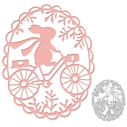 2 Stück Kaninchen-Blumen-Spitzen-Stanzformen, Stanzschablonen für Grußkarten, Osterhasen-Stanzformen, Ostern Stanzschablone, Osterhasen-Stanzformen, für Karten, Scrapbooking, Papier 2 Stück Kaninchen-Blumen-Spitzen-Stanzformen, Stanzschablonen für Grußkarten, Osterhasen-Stanzformen, Ostern Stanzschablone, Osterhasen-Stanzformen, für Karten, Scrapbooking, Papier von FIBOUND