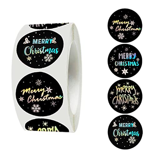 FIBOUND Weihnachtsaufkleber Geschenkaufkleber Weihnachten Etiketten Weihnachten - Weihnachtsaufkleber Rolle Weihnachts Sticker,500 Aufkleber, Geschenkanhänger DIY Aufkleber von FIBOUND