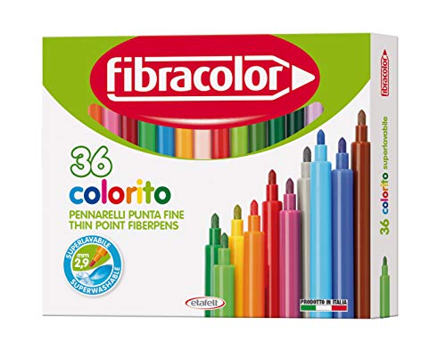 FIBRACOLOR 10539Sw036Sc Colorito Filzstift 36 Farben von FIBRACOLOR