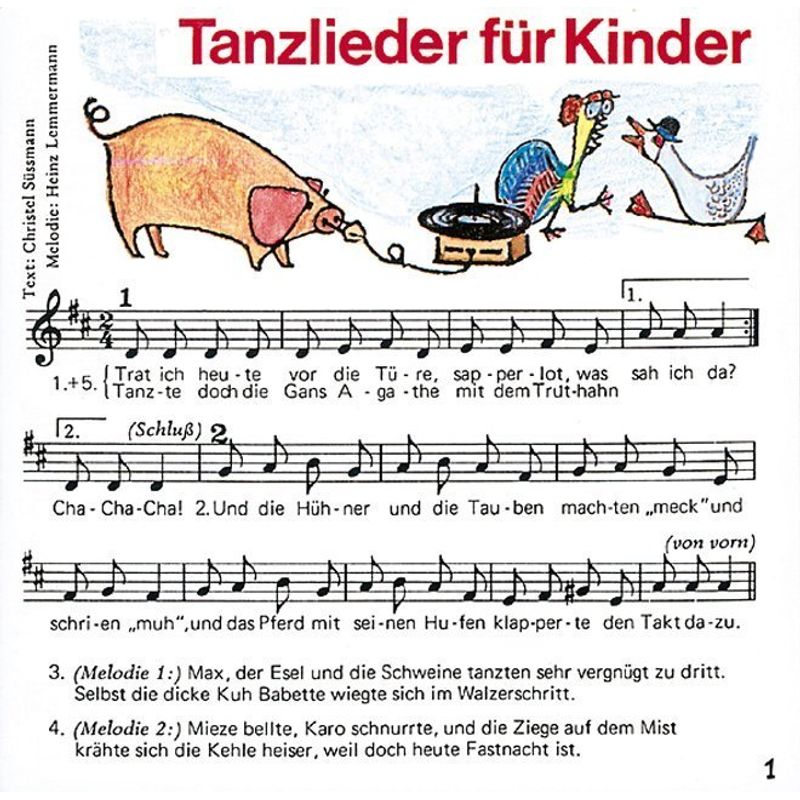 Tanzlieder Für Kinder,1 Audio-Cd -  (Hörbuch) von FIDULA