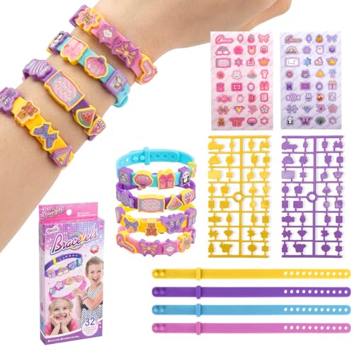 FIDWALL DIY Freundschaft Armband Bastelset für Mädchen, Kunst- und Bastelsets für Kinder, Schmuckherstellungsset, Geburtstagsgeschenke für Mädchen Alter 4, 5, 6, 7, 8, 9 Jahre alt (Muster) von FIDWALL