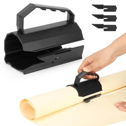 Geschenkpapierschneider mit Griff,Geschenkpapier Schneider für Rollen,mit 3pcs Austauschbaren Klingensätzen,Papierrollenschneider für Geburtstage,Weihnachten und Alle Arten von Festen Geschenkpapierschneider mit Griff,Geschenkpapier Schneider für Rollen,mit 3pcs Austauschbaren Klingensätzen,Papierrollenschneider für Geburtstage,Weihnachten und Alle Arten von Festen von FIDWALL