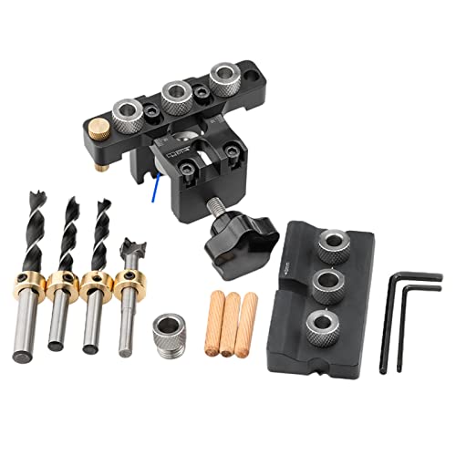 3-in-1 verstellbarer Holzbearbeitungsdübel mit Positionierungsclip mit 8/15 mm Bohrer für Bohrführungsstanzer 3-in-1 verstellbarer Holzbearbeitungsdübel mit Positionierungsclip mit 8/15 mm Bohrer für Bohrführungsstanzer von FIEBLH