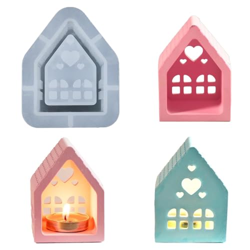 3D Silikonform Haus Silikonform Silikonformen Gießformen Kerzenhalter Silikonform Häuser Silikonformen Gießformen silikonform weihnachten Silikonformen Gießformen Weihnachten (A) von FIENZA