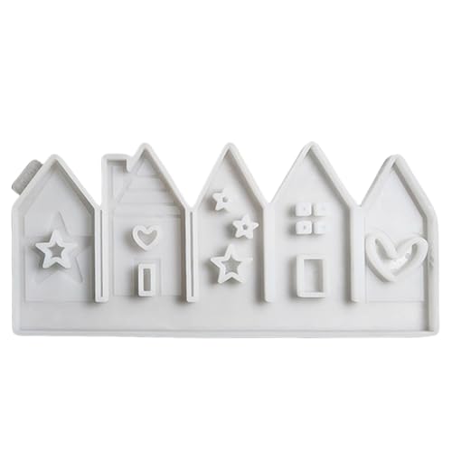 FIENZA Silikonform Gießform für Kerzenhalter: Haus, Silikon, Silikonform, Gießform, Weihnachten, DIY, Geschenk von FIENZA