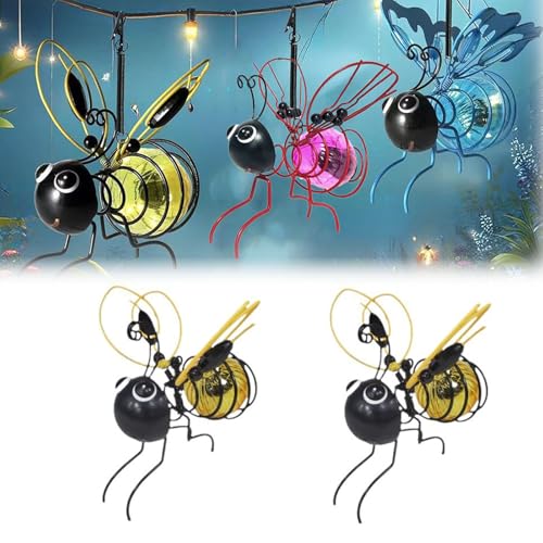 FIENZA Solar-Bienenlichter für draußen, Hängende Bienen-Solarleuchte für draußen, Solar-Bienen-Simulationslichter für Terrasse, Garten, Weg, Balkon, Veranda, Einweihungsgeschenk FIENZA Solar-Bienenlichter für draußen, Hängende Bienen-Solarleuchte für draußen, Solar-Bienen-Simulationslichter für Terrasse, Garten, Weg, Balkon, Veranda, Einweihungsgeschenk von FIENZA