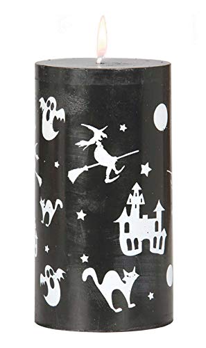 FIESTAS GUIRCA GUI19662 - Grosse Schwarze Halloween-Kerze, 13x7 cm von Fiestas GUiRCA