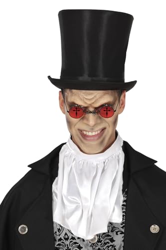 FIESTAS GUIRCA | Gotische Brille (Einheitsgröße) - Zubehör für Vampir Kostüm und Halloween - Ideal für Gruselfeste und Themenfeiern - Rot und Schwarz von FIESTAS GUIRCA