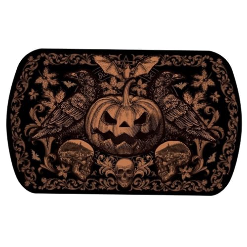 FIESTAS GUIRCA | Gotische Kürbis Platte (39x24 cm) - Wiederverwendbare Tischdekoration für gruselige Halloween-Partys - Ideal für Horror-Events - Mehrfarbig von FIESTAS GUIRCA