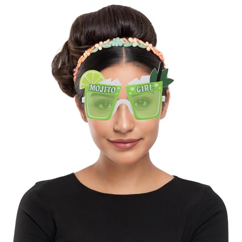 FIESTAS GUIRCA | Mojito Girl Brille Grün - Partyzubehör für Junggesellenabschiede und Getränkefeiern - Ideal für Frauen bei Kostümpartys und Karneval - Grün FIESTAS GUIRCA | Mojito Girl Brille Grün - Partyzubehör für Junggesellenabschiede und Getränkefeiern - Ideal für Frauen bei Kostümpartys und Karneval - Grün von FIESTAS GUIRCA