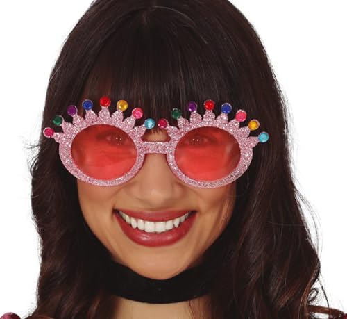 FIESTAS GUIRCA Pinke Glitterbrille FIESTAS GUIRCA Pinke Glitterbrille von FIESTAS GUIRCA