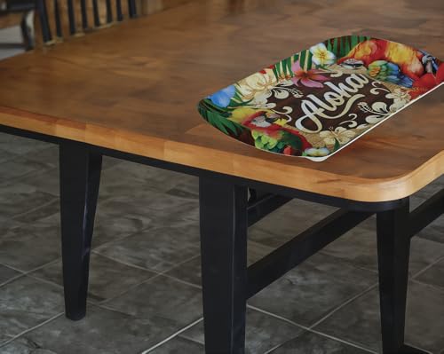 FIESTAS GUIRCA | Sommer Tablett (39x24 cm) - Wiederverwendbare Tischdekoration für Abschlussfeiern und Hawaiianische Feiern - Ideal für Sommer-Events - Bunt von FIESTAS GUIRCA