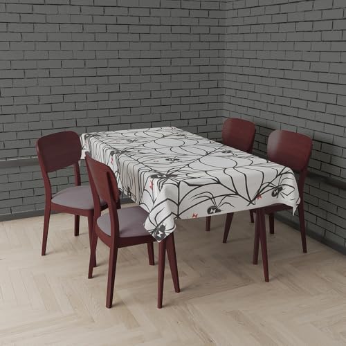 FIESTAS GUIRCA | Spinnennetz Tischdecke Weiß (137x274 cm) - Tischdekoration für gruselige Halloween Partys - Ideal für schaurige Feiern - Weiß von FIESTAS GUIRCA