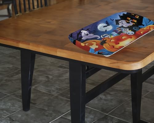 FIESTAS GUIRCA | Wiederverwendbares Halloween Kürbis Tablett (39x24 cm) - Wiederverwendbare Tischdekoration für gruselige Halloween Partys - Ideal für Schreckens-Events - Mehrfarbig von FIESTAS GUIRCA
