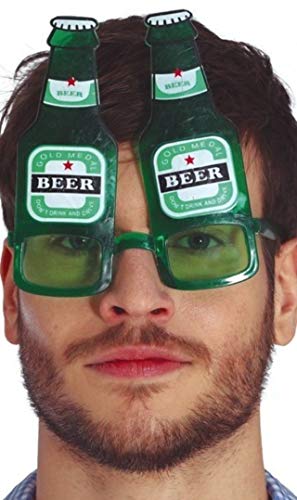 Fiestas Guirca, S.L. - Guirca Brille für Bierflasche, 15 x 15, Mehrfarbig (18857) von FIESTAS GUIRCA
