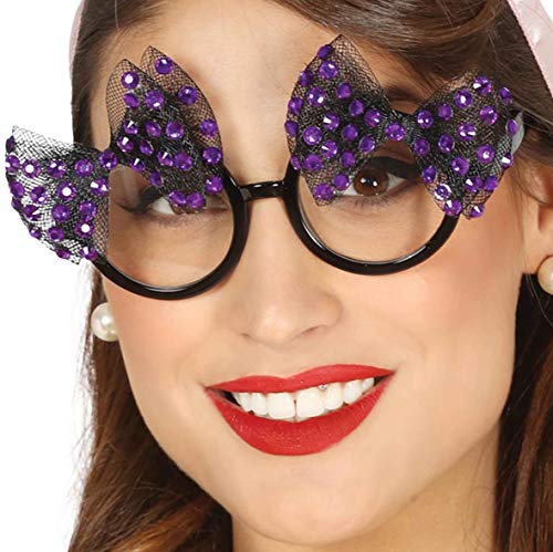 Guirca 17271 – Brille 50er Jahre, 2 Schleifen, lila Guirca 17271 – Brille 50er Jahre, 2 Schleifen, lila von Guirca