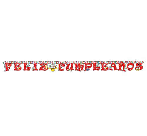 Guirca 7133 Girlande Happy Birthday 256 x 16 cm, bunt von Guirca