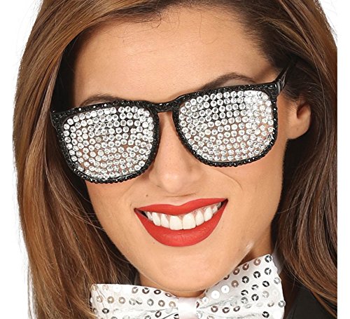 Guirca coole Brille mit Glitzersteinen Brille Karneval Fasching sexy Bling Bling Party von FIESTAS GUIRCA