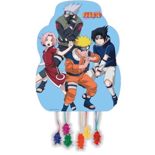 Fiestora, Mittelgroße Pinata Naruto, Piñata für Themengeburtstage, lustiges und robustes Design, ideal zur Dekoration von Feiern Fiestora, Mittelgroße Pinata Naruto, Piñata für Themengeburtstage, lustiges und robustes Design, ideal zur Dekoration von Feiern von FIESTORA