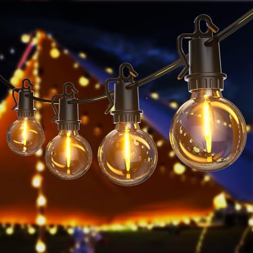 FIFlying Lichterkette Außen Strom - LED Outdoor Lichterkette Glühbirnen Außen Innen Strom mit Stecker, 20,1M 66Ft 30+2 Warmweiße IP54 G40 Glühbirnen Plastik für Balkon Party Camping Garten Hochzeit Te FIFlying Lichterkette Außen Strom - LED Outdoor Lichterkette Glühbirnen Außen Innen Strom mit Stecker, 20,1M 66Ft 30+2 Warmweiße IP54 G40 Glühbirnen Plastik für Balkon Party Camping Garten Hochzeit Te von FIFlying