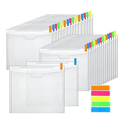 FIGGRITID Sammelalbum-Organisation mit Schnallen-Design, mit 100 mehrfarbigen Haftregister für 30,5 x 30,5 cm großes Papier, 36 Stück von FIGGRITID