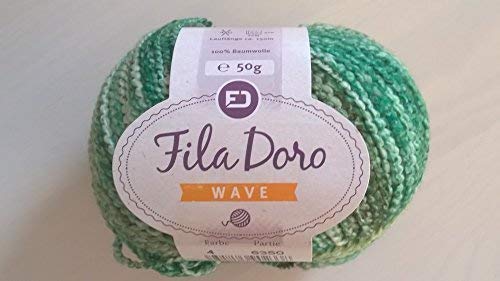 FILA Doro Wave 50g Garn, 100% Baumwolle, Grün FILA Doro Wave 50g Garn, 100% Baumwolle, Grün von FILA