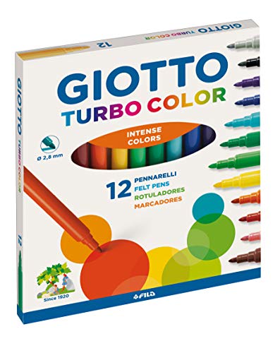 FILA Giotto Turbo color Fasermaler, 12-teilig (1 Set) von GIOTTO