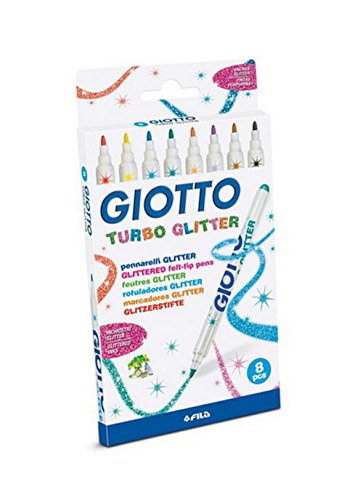 TURBO GIOTTO GLITTER 8 COLORI 4258 x10 von DAS