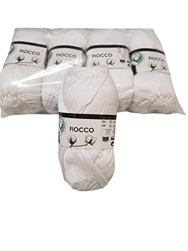 Tresfere Garne mit drei Kugeln aus Baumwolle, für Stricken mit Schleife, Packung 5 x 250 g Tresfere Garne mit drei Kugeln aus Baumwolle, für Stricken mit Schleife, Packung 5 x 250 g von FILATI TRE SFERE