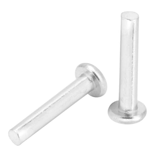 100 Stück M2,5 Flachkopfnieten aus Massivem Aluminium, Versenkte Niete mit Hoher Mechanischer Festigkeit und Widerstand, Sichere Befestigung, Verpackt in Einer Kunststoffbox, für 100 Stück M2,5 Flachkopfnieten aus Massivem Aluminium, Versenkte Niete mit Hoher Mechanischer Festigkeit und Widerstand, Sichere Befestigung, Verpackt in Einer Kunststoffbox, für von FILFEEL