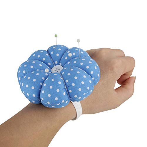 Cosiki Nähkissen, Mode sicher zu verwenden Handgelenk Nähkissen, Schöne Quilten Enthusiasten Home Travel für Näh Enthusiasten(Blue) von FILFEEL