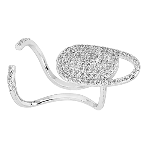 FILFEEL Verstellbare Strassnagelabdeckungsringe Schöne Fingerdekoration Ringe Sichere Kupferfingerdekoration Ringe für Partys (3047) von FILFEEL