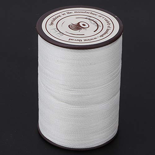 FILFEEL Waches Gewinde, Ledernähungsfadenwachgewinkel Faden für Leder Ledernähte Wachgewachselte Wachgewachselung für Handnähte Lederhandwerk DIY Projects Schuhe Reparaturbuch Bindung (WHITE) von FILFEEL