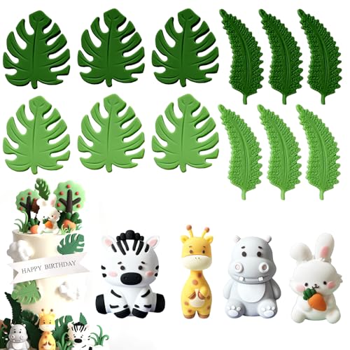 Bauernhof Geburtstag Deko, Tier Cake Topper, Cupcake Tierfiguren Spielzeug, Party Herzstücksticks für Kuchen Dekoration Kindergeburtstag (MIX C) von FILOEEX