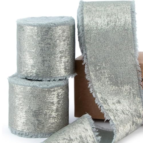 FILOEEX Chiffon Geschenkband 4.5Meter Geschenkband Chiffon Dünnes Dekoband für Hochzeitsdekoration,Geburtstag & Geschenkverpackung (Blau) von FILOEEX