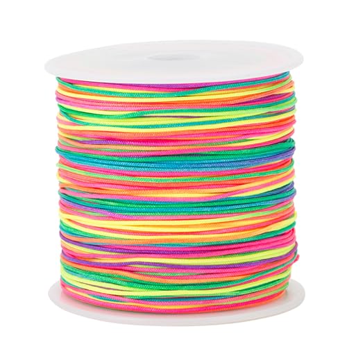FILOEEX Gummiband für Armbänder,0.8mm x 100m Bunte Elastische Faden,Schmuckherstellung Schnur Perlen,Armband Schnur für Armband,Schmuck,Halskette,Basteln,Geflochtenes Haargummi (Mix) von FILOEEX
