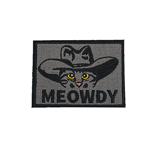 Meowdy, Morale Patch, Meme Patch, Morale Patch, Military Patch, Hook and Loop, Tactical Backpack, Murph, Veteran Owned von FILSEF