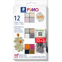 FIMO soft Materialpackung "Boho Effect", 12 Farben von FIMO