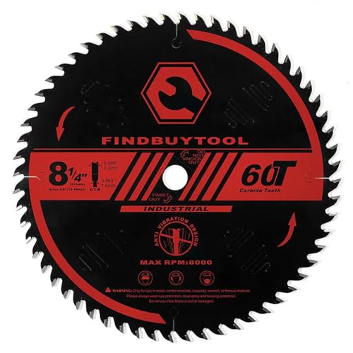 FindBuyTool Kreissägeblatt Ø 210 mm, 60 Zähne, 15° Zahnwinkel, 1,6 mm Stärke – Für präzise und schnelle Schnitte in Holz, MDF, Laminat – Ideal für Akku-Handkreissägen FindBuyTool Kreissägeblatt Ø 210 mm, 60 Zähne, 15° Zahnwinkel, 1,6 mm Stärke – Für präzise und schnelle Schnitte in Holz, MDF, Laminat – Ideal für Akku-Handkreissägen von FIND BUY TOOL