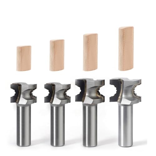 FindBuyTool Oberfräsen-Bits Werkzeugsatz für Festool Domino Zapfen, Hartmetall, kompatibel mit DF 500, ideal für Domino-Dübel - 4 Stück (5mm, 6mm, 8mm, 10mm) - Festool Domino Router Bits von FIND BUY TOOL
