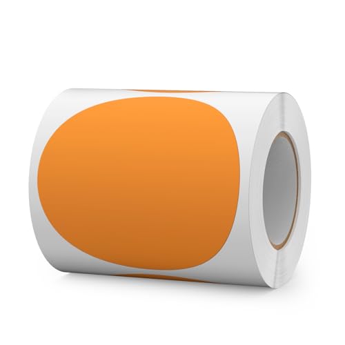 FINDAT Orange Selbstklebend Etiketten 100 mm Rund Vinyl Rolle Wasserdichte Klebeetiketten Universal Aufkleber für Büro DIY Umzug Lagerregale 300 Stück FINDAT Orange Selbstklebend Etiketten 100 mm Rund Vinyl Rolle Wasserdichte Klebeetiketten Universal Aufkleber für Büro DIY Umzug Lagerregale 300 Stück von FINDAT