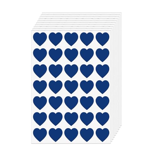 FINDAT Blau Herz Aufkleber 25mm Selbstklebende Etiketten 700 Stück Belohnungssticker für DIY Design Scrapbooking 20 Blätter FINDAT Blau Herz Aufkleber 25mm Selbstklebende Etiketten 700 Stück Belohnungssticker für DIY Design Scrapbooking 20 Blätter von FINDAT