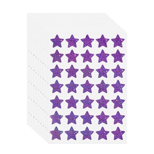FINDAT Glitzer Sterne Aufkleber 25mm Holografische Lila Funkelnde Selbstklebende Etiketten Wasserfest & Beschreibbar für Kinder Scrapbooking Belohnungs Dekoration 350 Stück FINDAT Glitzer Sterne Aufkleber 25mm Holografische Lila Funkelnde Selbstklebende Etiketten Wasserfest & Beschreibbar für Kinder Scrapbooking Belohnungs Dekoration 350 Stück von FINDAT