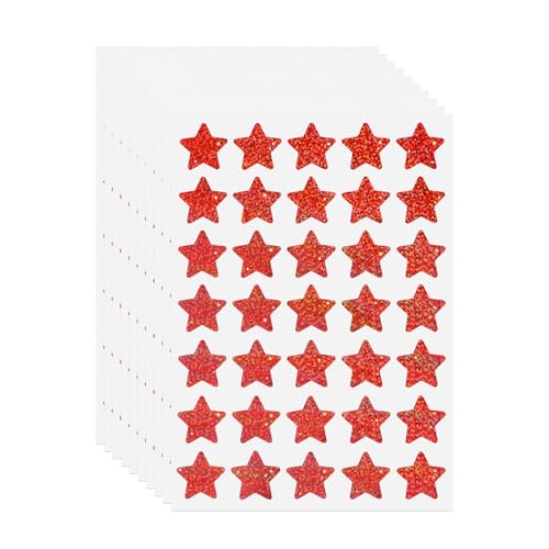 FINDAT Glitzer Sterne Aufkleber 25mm Holografische Rot Funkelnde Selbstklebende Etiketten Wasserfest & Beschreibbar für Kinder Scrapbooking Belohnungs Dekoration 350 Stück FINDAT Glitzer Sterne Aufkleber 25mm Holografische Rot Funkelnde Selbstklebende Etiketten Wasserfest & Beschreibbar für Kinder Scrapbooking Belohnungs Dekoration 350 Stück von FINDAT